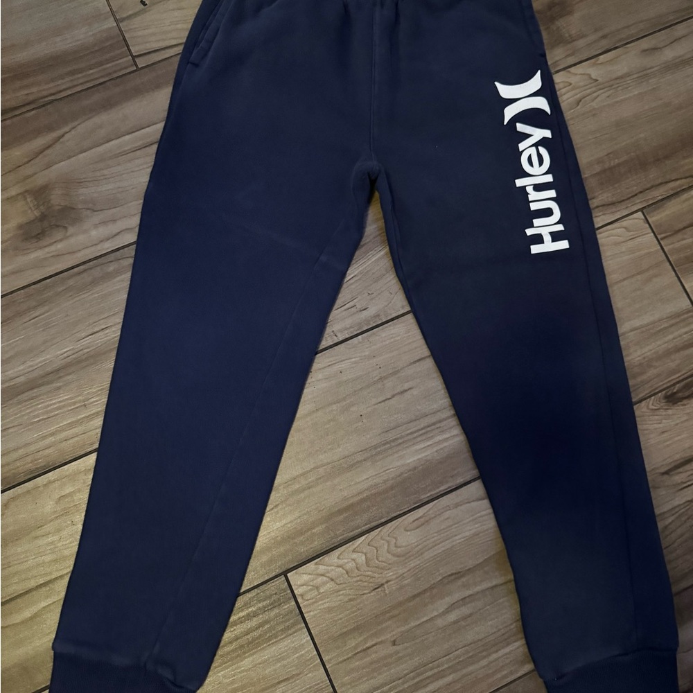 Hurley Blue Jogger Sweatpants with Tapered Ankle